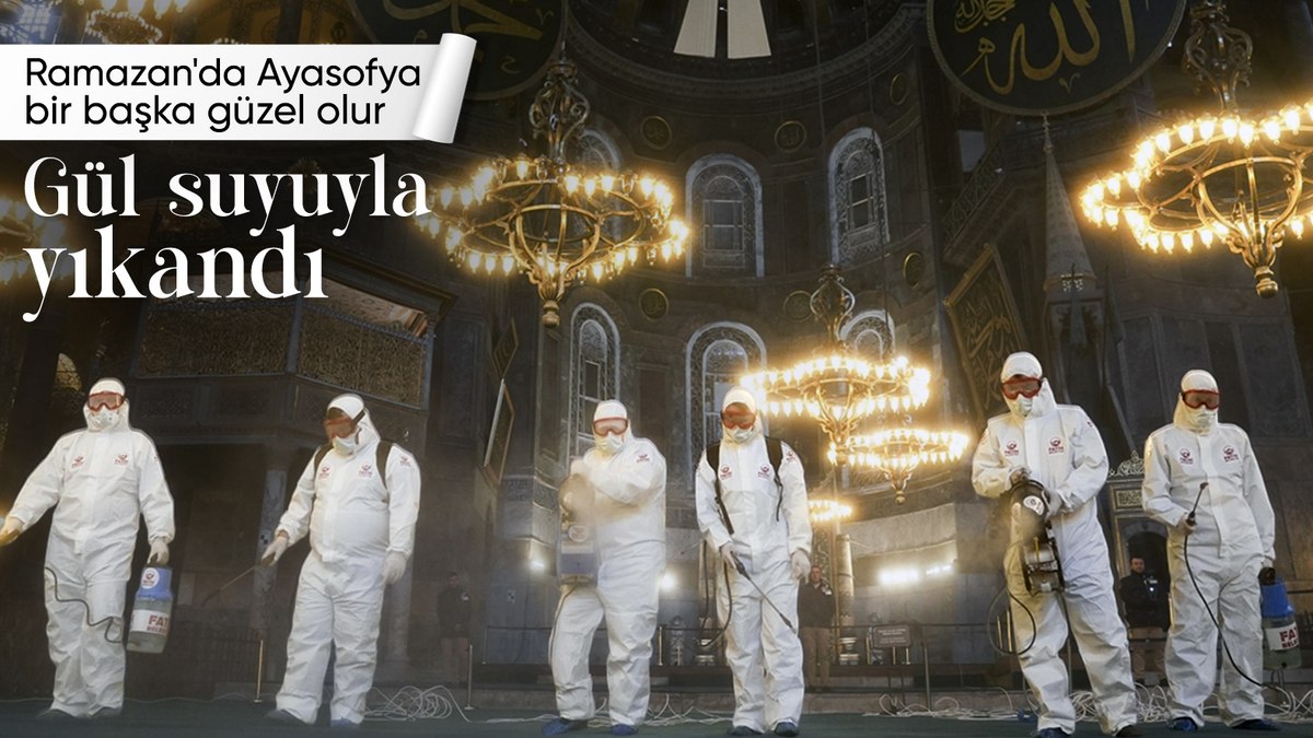 Ayasofya-i Kebir Camii Şerifi’nde Ramazan temizliği yapıldı