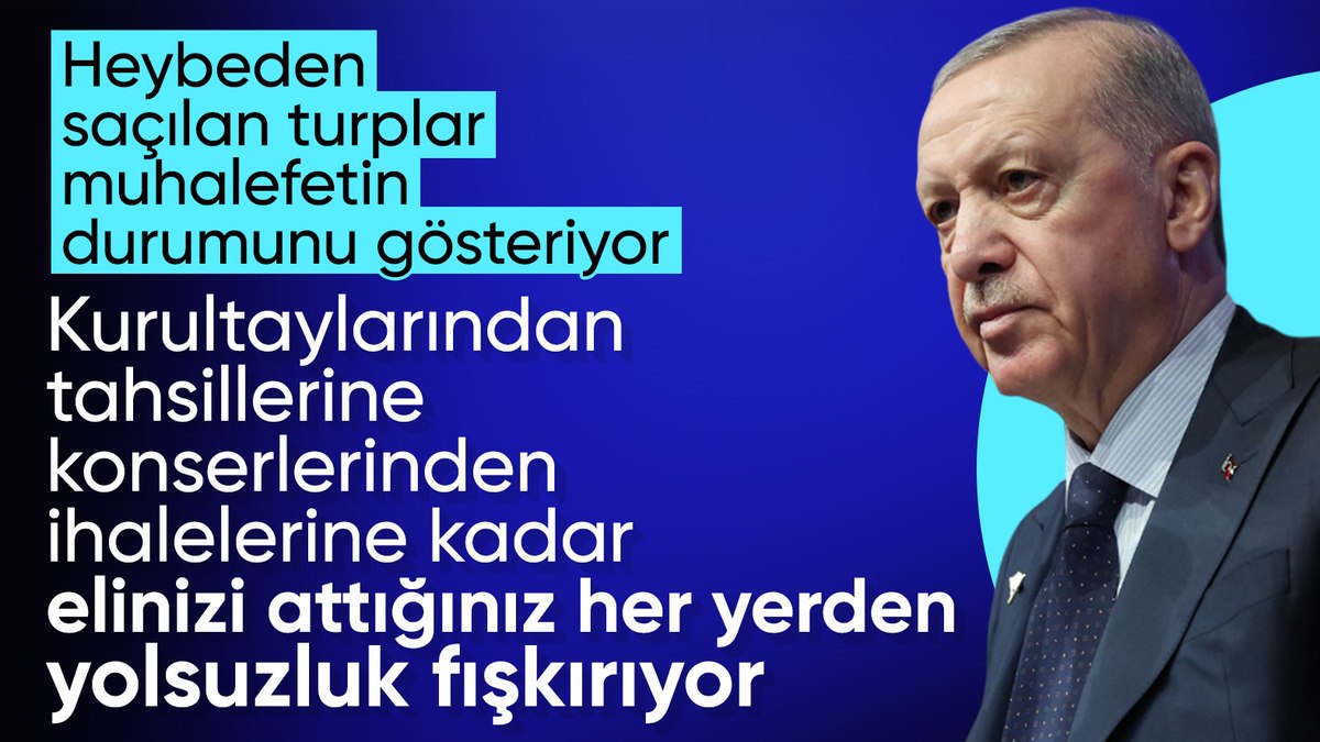 Cumhurbaşkanı Erdoğan’dan CHP’ye tepki: Elinizi attığınız yerden yolsuzluk fışkırıyor