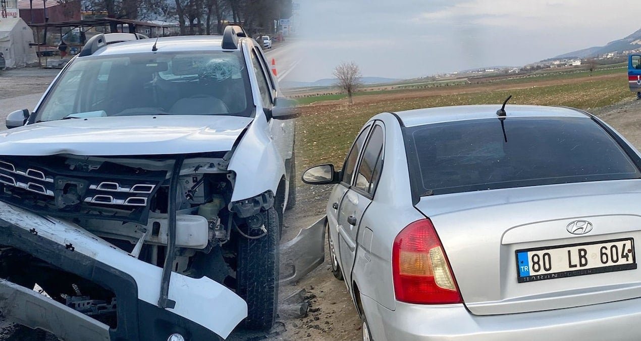 Gaziantep’te otomobiller kafa kafaya çarpıştı: 5 yaralı